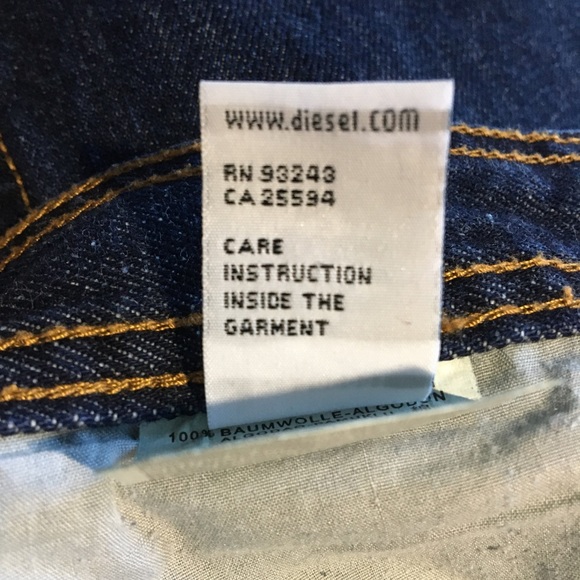 Diesel Jeans Dragon Pocket Size 34 Men’s - Picture 8 of 8